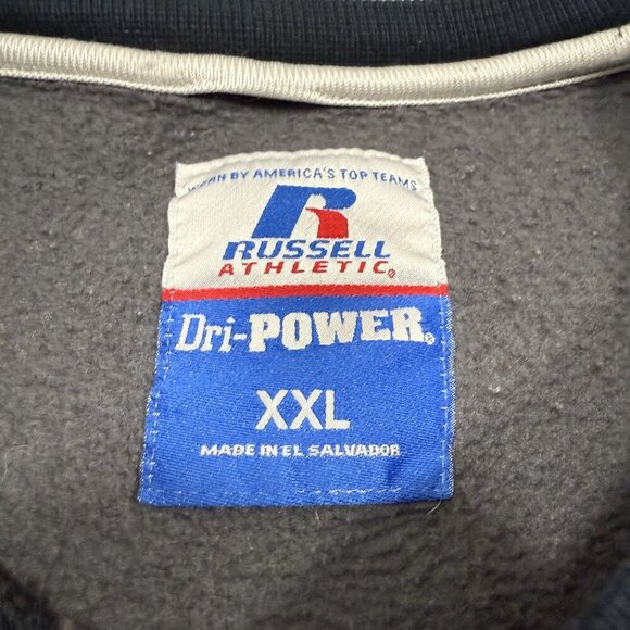 Vintage Russell Athletic Black Blank Sweatshirt Dri-Power Men’s XXL 90s Y2K - Picture 2 of 5